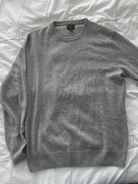 J. Crew Gray Crewneck Cashmere Sweater